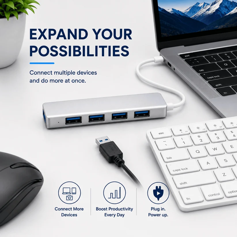 USB 3.0 4-Port Hub